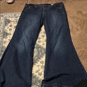 GAP Women's Deep Indigo Flare Jeans